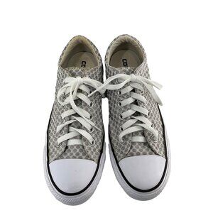 onverse women's 8 Madison Ox white and metallic polka dot lace up sneaker size 8